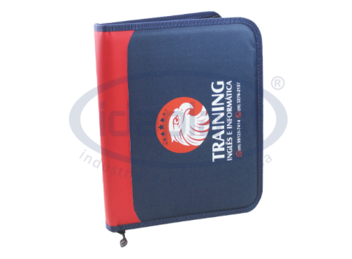 Pasta personalizada com zíper