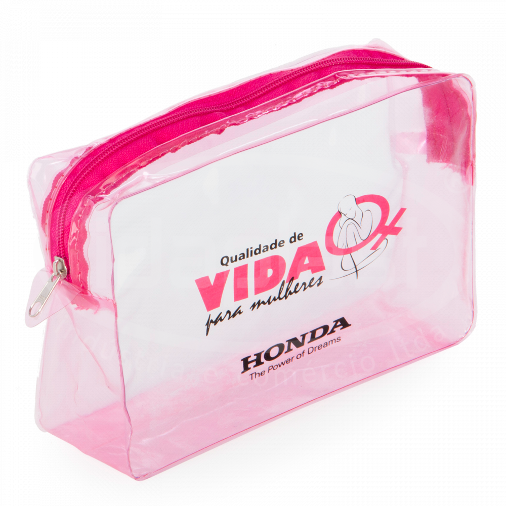 Necessaire Plástica Personalizada - Em PVC, Transparente!