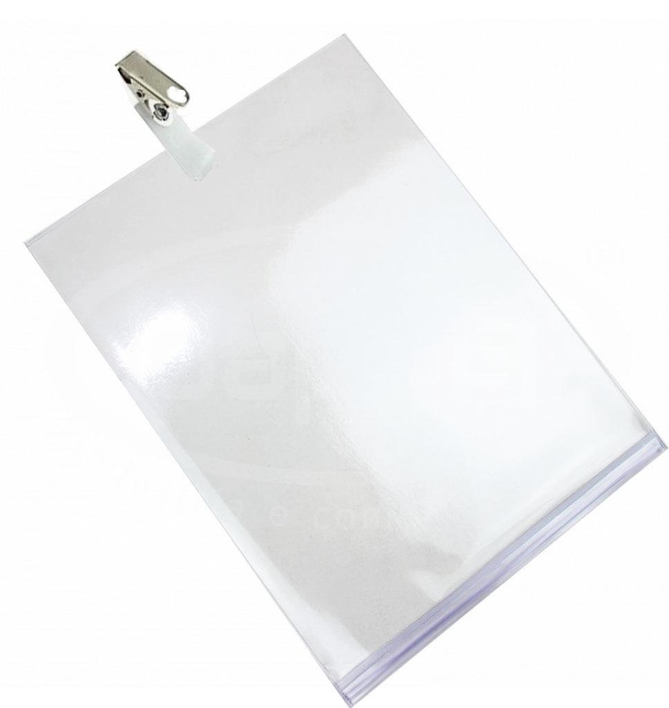 protetor envelope clips jacaré crachá ziper ziplock