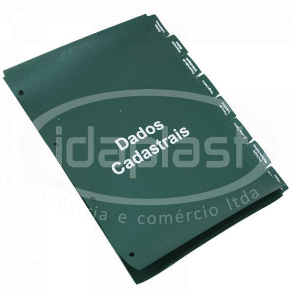 divisória personalizada para pasta fichário