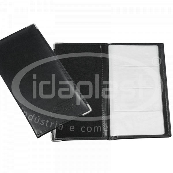 porta cartão personalizado couro